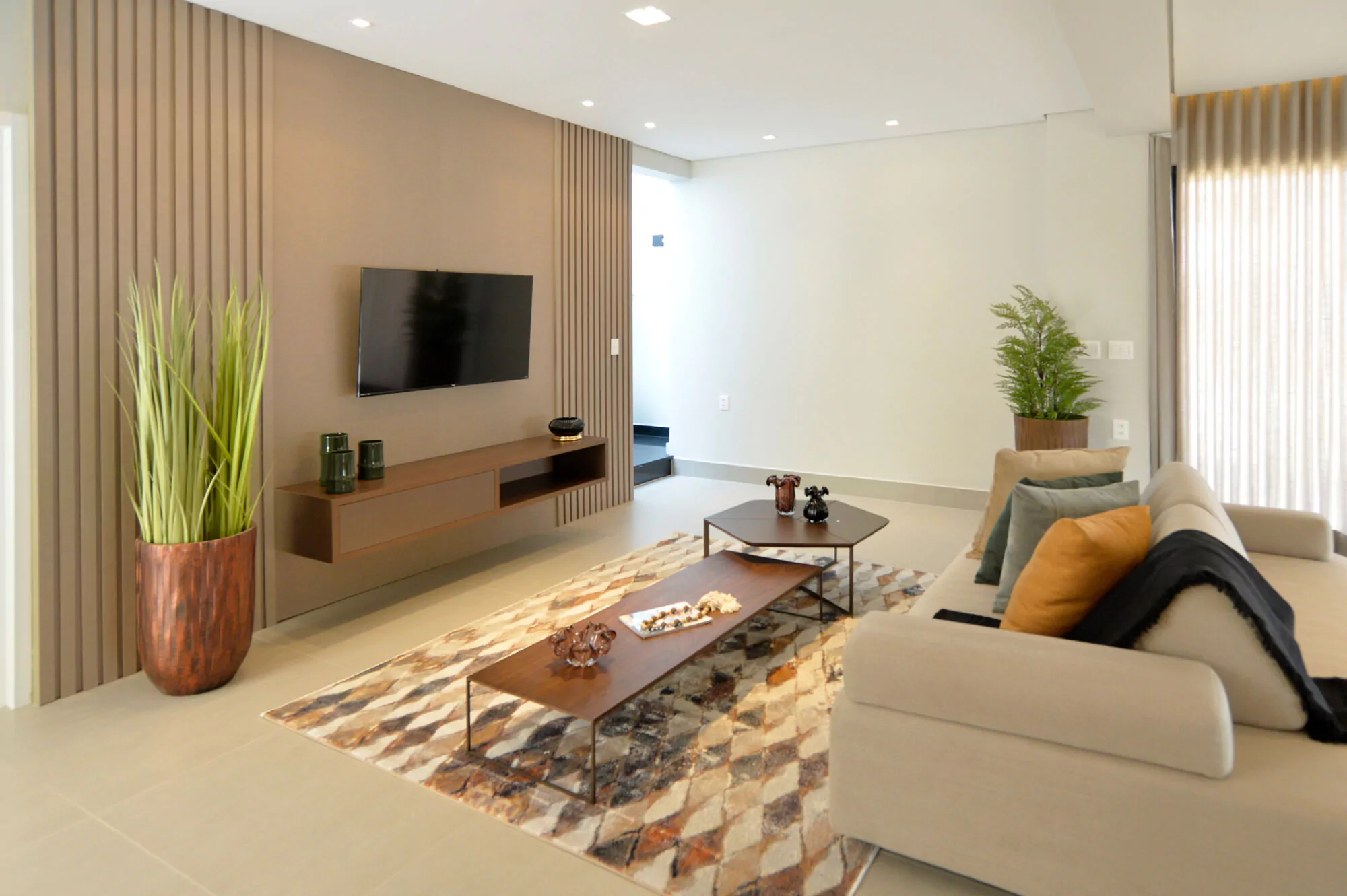 Sala de TV da Casa Ipê Amarelo